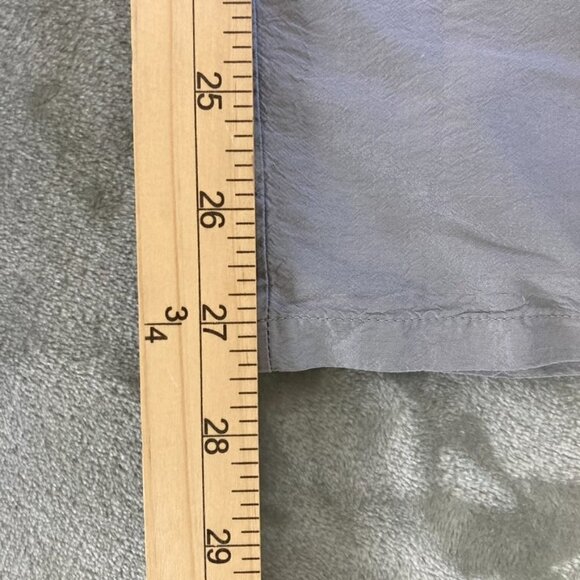 Bloomingdale's 100% Silk Grey Trouser Pants Vintage Size 8 Side Zip Closure - Picture 8 of 8